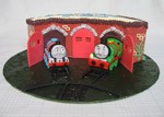 gordon and percy roundhouse train birthday cake